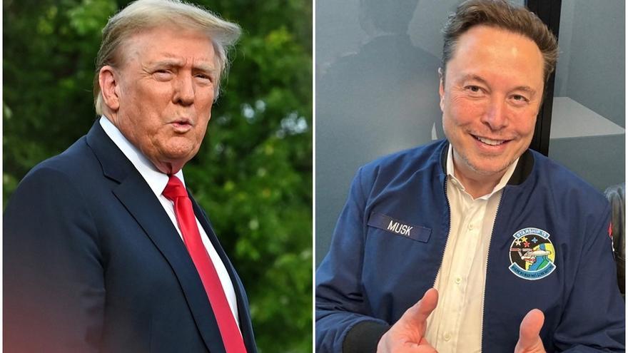 Trump y Elon Musk.