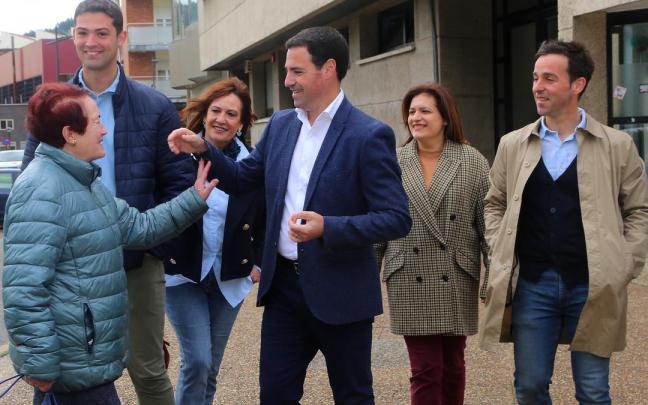El candidato del PNV a lehendakari, Imanol Pradales, en Laudio