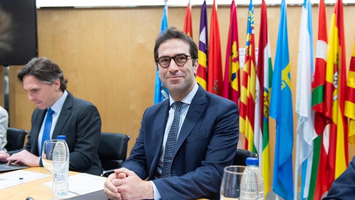 El ministro de Economía, Comercio y Empresa, Carlos Cuerpo, durante el 'Consejo Interterritorial de Internacionalización'
