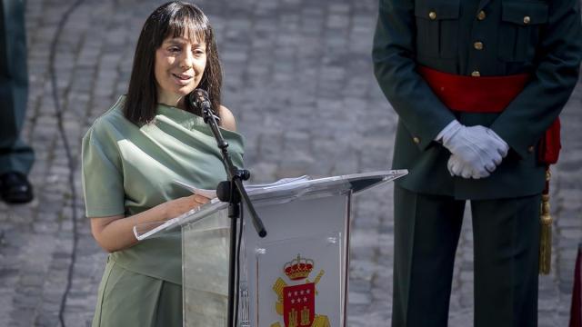 La directora general de la Guardia Civil, Mercedes González, durante el acto oficial de relevo de mando y asunción del cargo en mayo pasado.