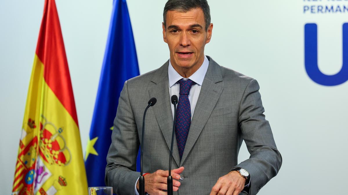 Pedro Sánchez, en Bruselas.