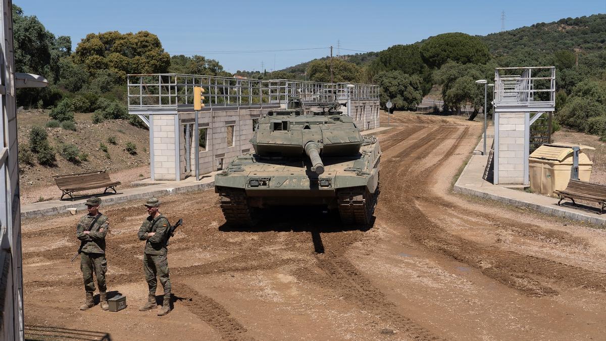 Un carro de combate 'Leopard' del Ejército español.