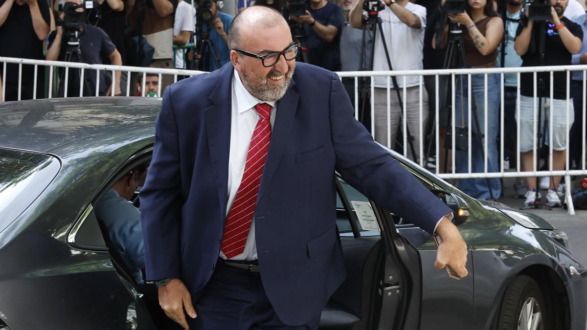 Koldo García a su llegada al Tribunal Supremo este lunes.