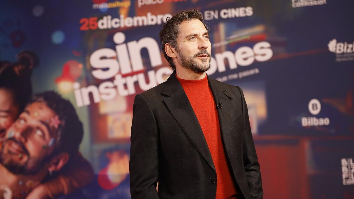 El actor Paco León durante la presentación en Bilbao de ‘Sin instrucciones’.