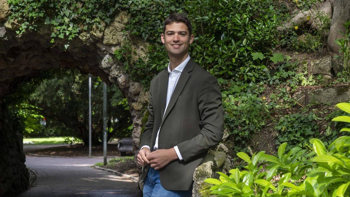 Joseba Díez Antxustegi, durante la entrevista.