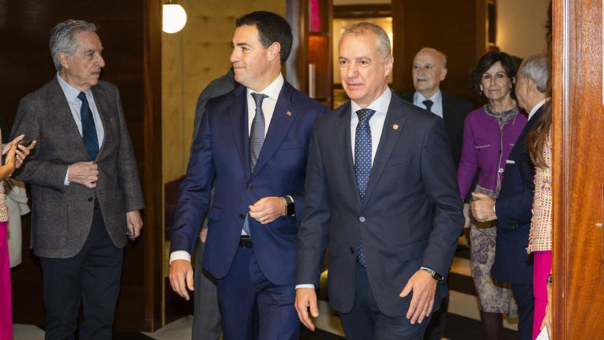 Imanol Pradales e Iñigo Urkullu en el encuentro.