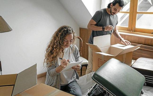 Imagen de archivo de un piso compartido