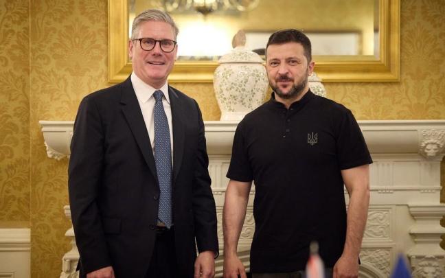 El primer ministro británico, Keir Starmer, y el presidente de Ucrania, Volodimir Zelenski, en una foto de archivo. / EP El primer ministro británico, Keir Starmer, y el presidente de Ucrania, Volodimir Zelenski, en una foto de archivo.