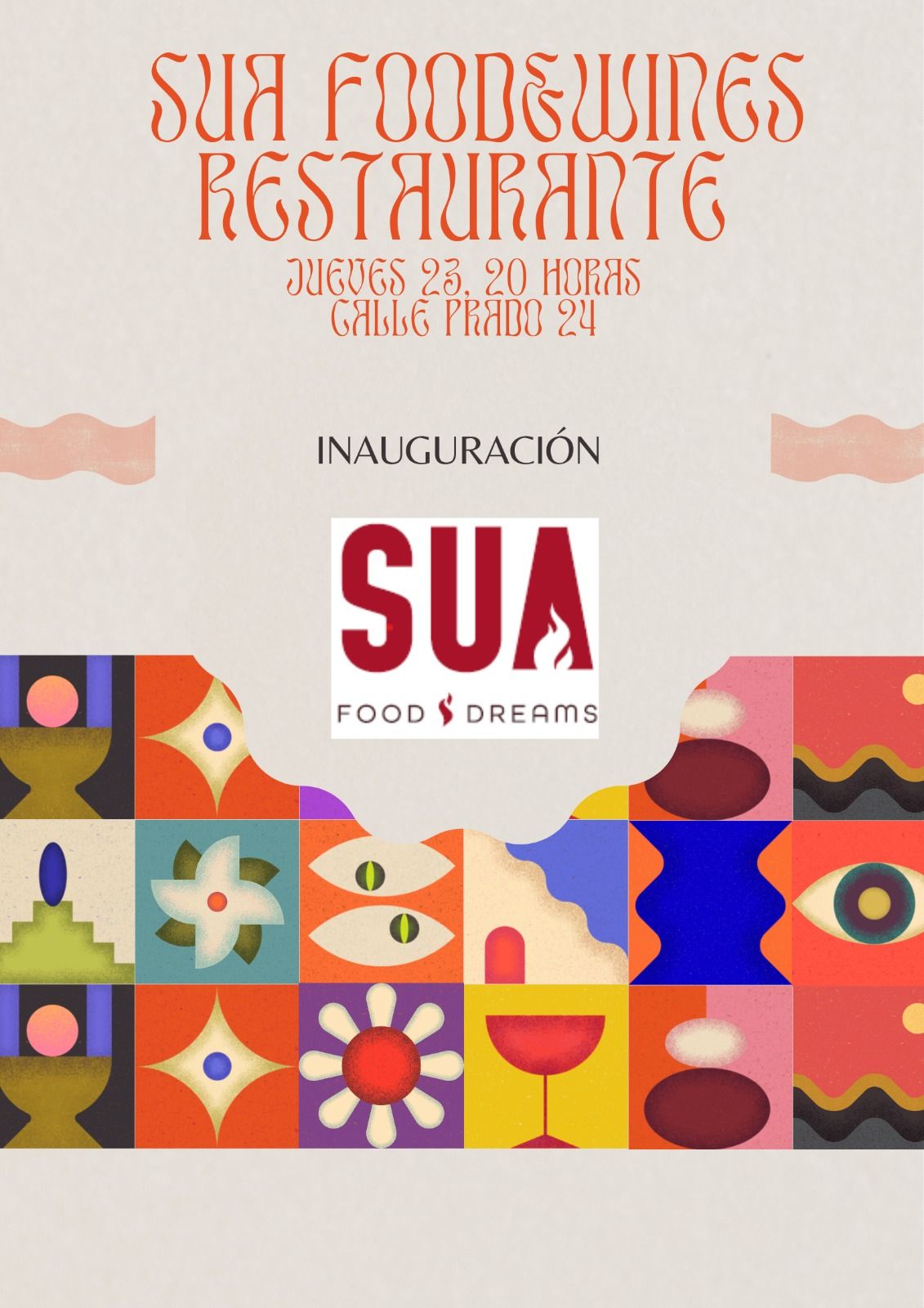 Cartel de inauguración SUA