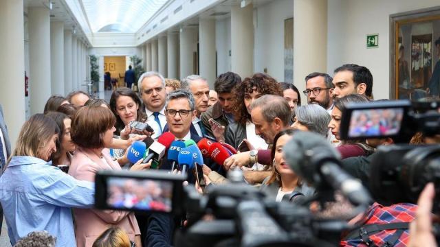 El ministro de la Presidencia, Justicia y Relaciones con las Cortes, Félix Bolaños, ofrece declaraciones a los medios a su llegada a la Comisión de Justicia en el Senado. / EP El ministro de la Presidencia, Justicia y Relaciones con las Cortes, Félix Bolaños, ofrece declaraciones a los medios a su llegada a la Comisión de Justicia en el Senado.