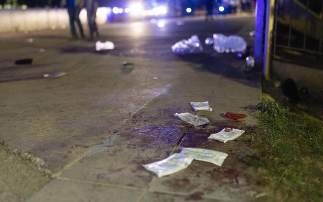 Imagn de lugar del atropello masivo de este jueves en Barcelona.