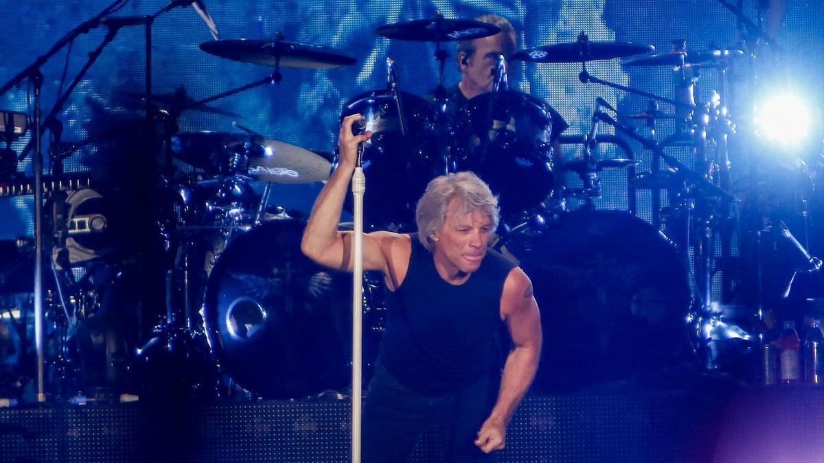Jon Bon Jovi durante un concierto.