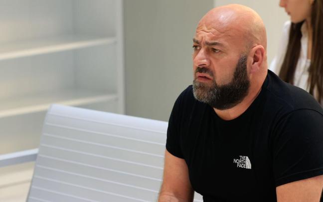 Asier Eceiza durante el juicio este martes en la Audiencia Nacional.