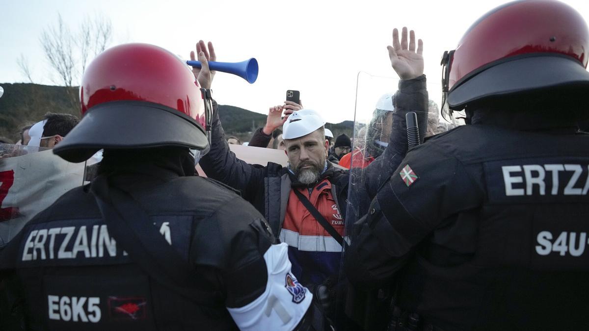 Huelga de trabajadores de Tubos Reunidos.