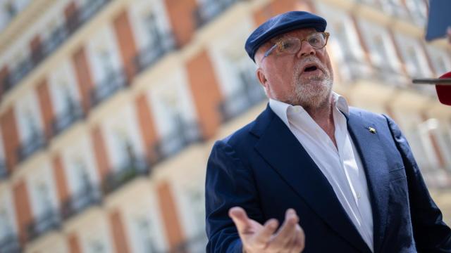 El excomisario José Manuel Villarejo a su salida de la Audiencia Nacional