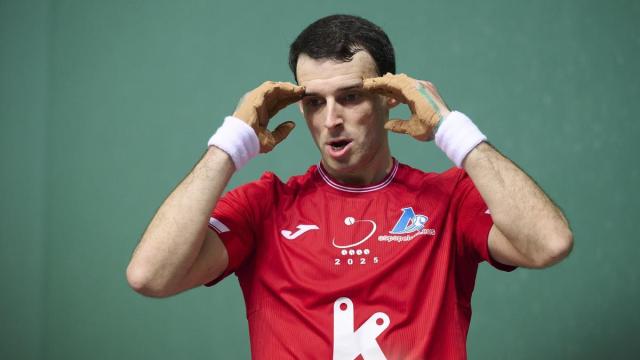 Laso-Albisu, campeones del Parejas tras derrotar a Altuna III-Ezkurdia en el Navarra Arena de Iruñea.