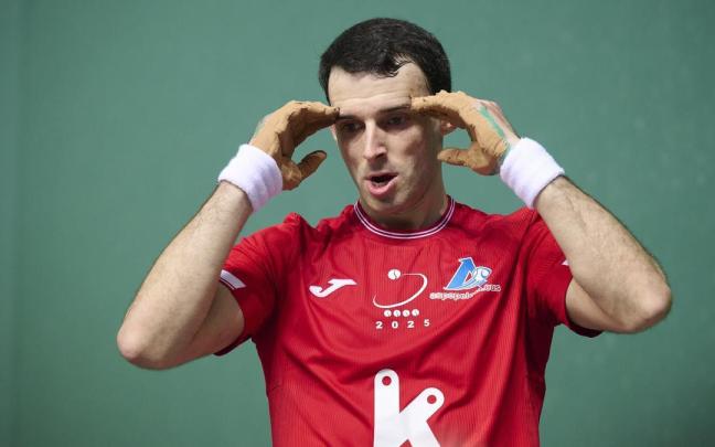 Laso-Albisu, campeones del Parejas tras derrotar a Altuna III-Ezkurdia en el Navarra Arena de Iruñea.