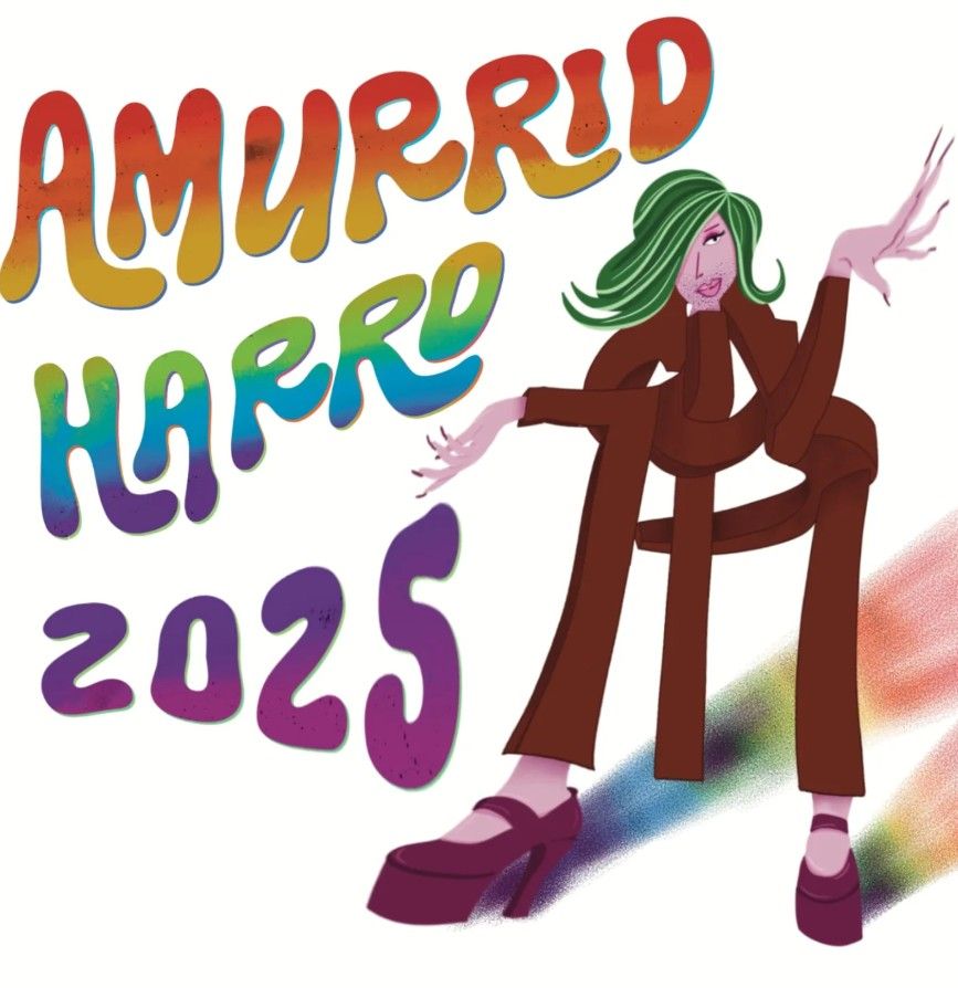 Pegatina ganadora Amurrio Harro 2025 obra de Sandra Castaño