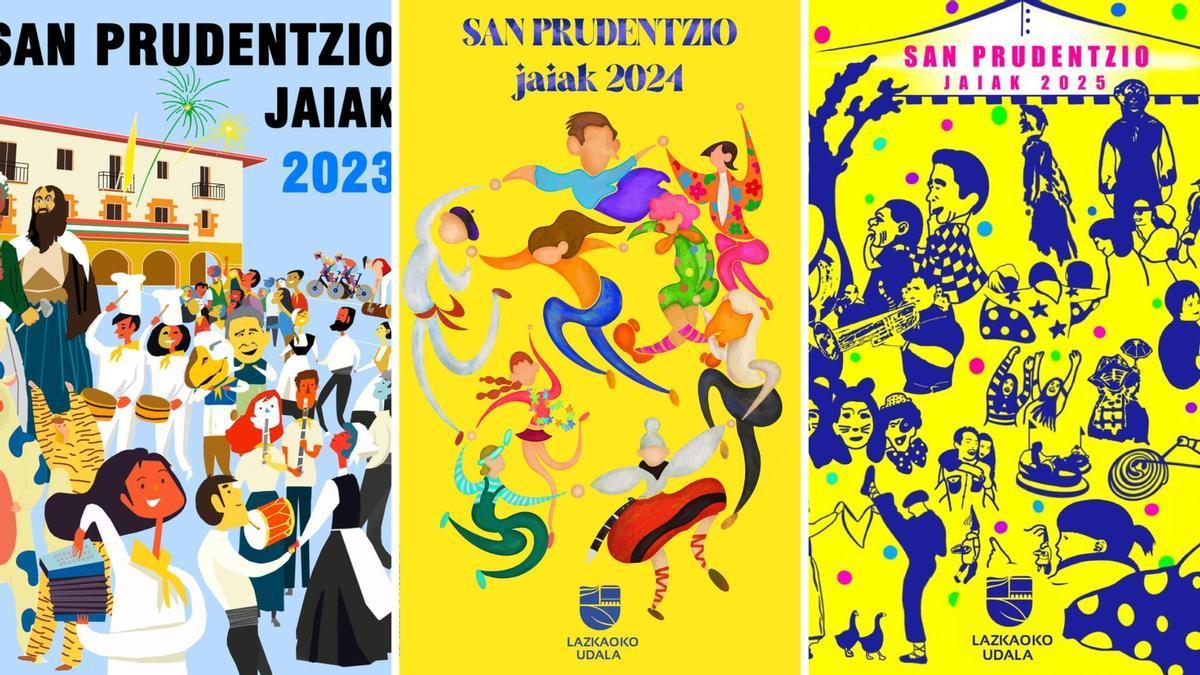 Portadas de fiestas de Lazkao.