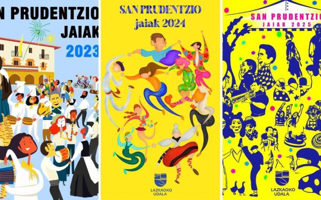 Portadas de fiestas de Lazkao.