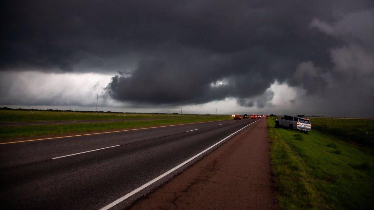 Imagen de tornados en Oklahoma (Estados Unidos)