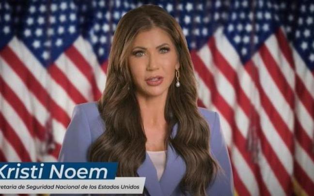 La secretaria de Seguridad Nacional de Estados Unidos, Kristi Noem. / EP La secretaria de Seguridad Nacional de Estados Unidos, Kristi Noem.