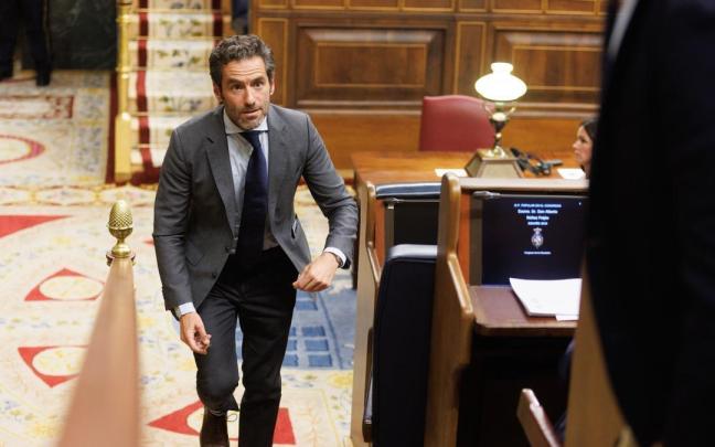 Borja Sémper tras intervenir en el Congreso de los Diputados. Borja Sémper tras intervenir en el Congreso de los Diputados.