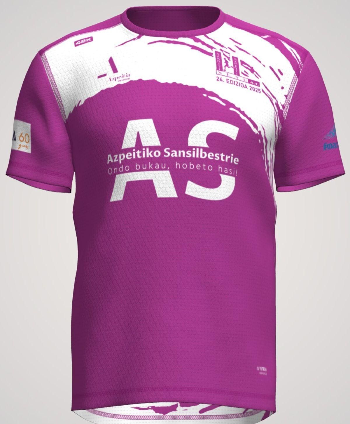 Los que se apunten en la prueba podrán elegir entre la camiseta oficial de manga corta o la de tirantes.