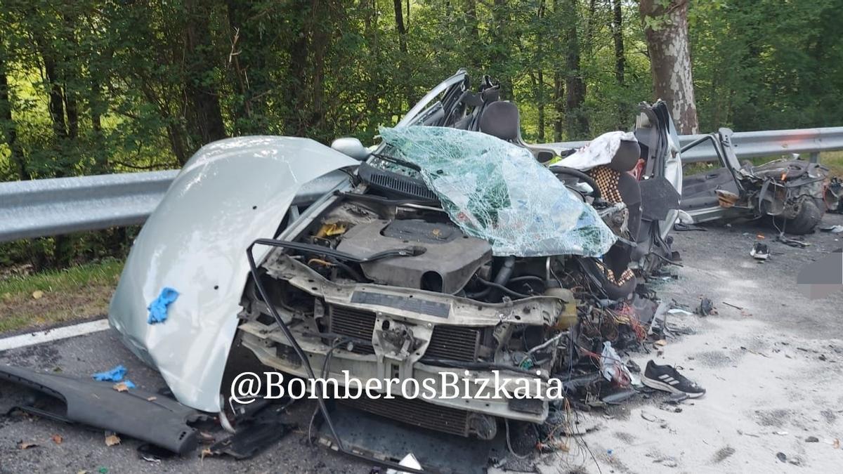 Así ha quedado el vehículo implicado en el accidente