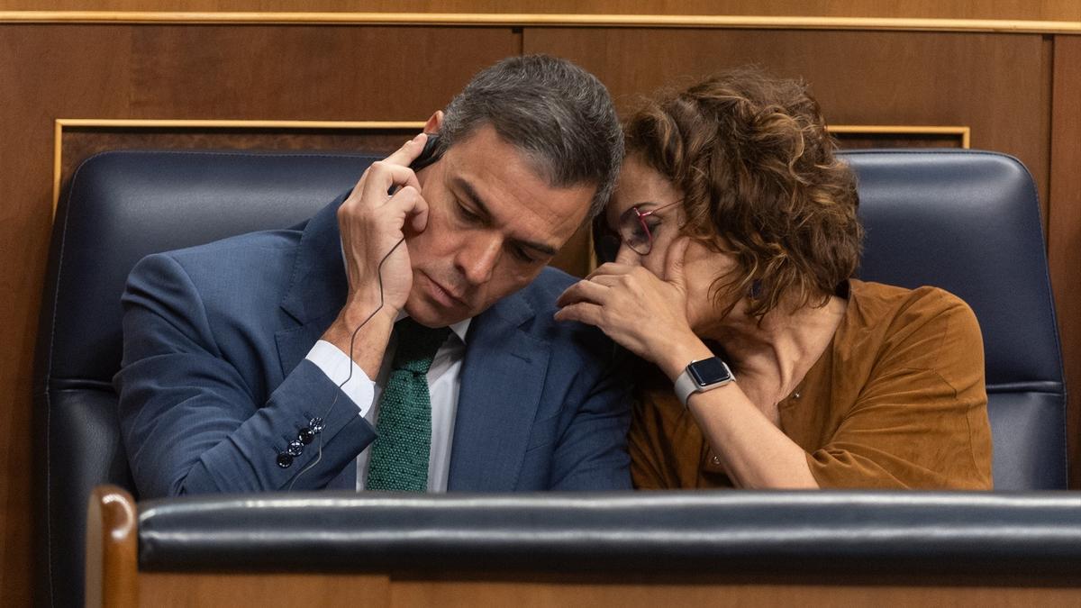 Sánchez y Montero, en la sesión de control.