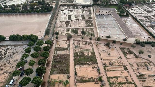 Daños causados por la dana en el barrio de La Torre de Valencia.
