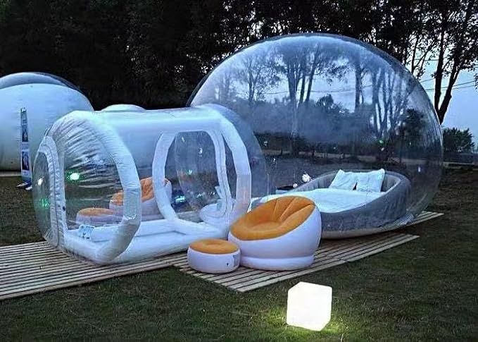 Esta peculiar tienda de campaña cuenta con entrada y salida de aire.