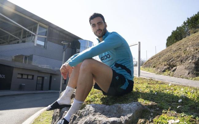 Mikel Merino, en las instalaciones de Zubieta. Mikel Merino, en las instalaciones de Zubieta.