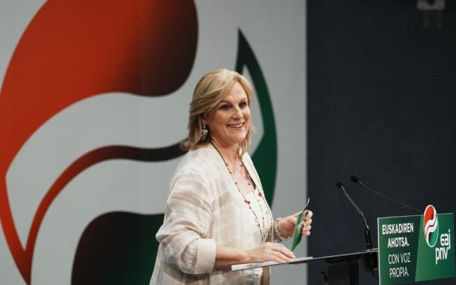 La presidenta del Bizkai Buru Batzar, Itxaso Atutxa.