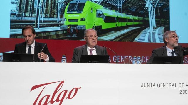 Junta General de Accionistas de Talgo, presidida por José AntonioJainaga, en Arkabia.