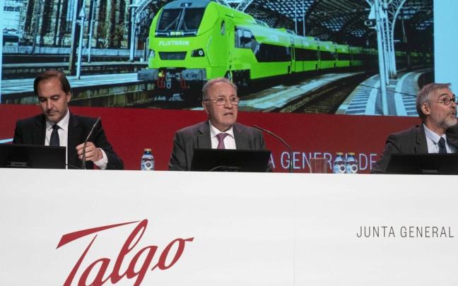 Junta General de Accionistas de Talgo, presidida por José AntonioJainaga, en Arkabia.