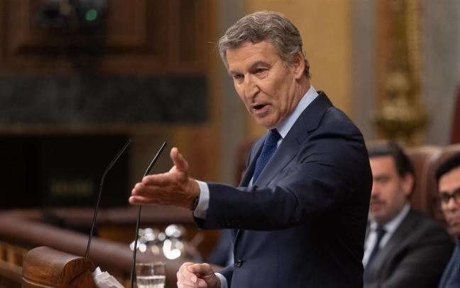 El presidente del PP, Alberto Núñez Feijóo, interviene durante un pleno extraordinario, en el Congreso de los Diputados, a 9 de julio de 2025. / EP El presidente del PP, Alberto Núñez Feijóo, interviene durante un pleno extraordinario, en el Congreso de los Diputados, a 9 de julio de 2025.