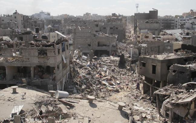 Edificios destruidos en Yabalia, en el norte de la Franja de Gaza, a causa de la ofensiva del Ejército de Israel (archivo). / EP Edificios destruidos en Yabalia, en el norte de la Franja de Gaza, a causa de la ofensiva del Ejército de Israel (archivo).