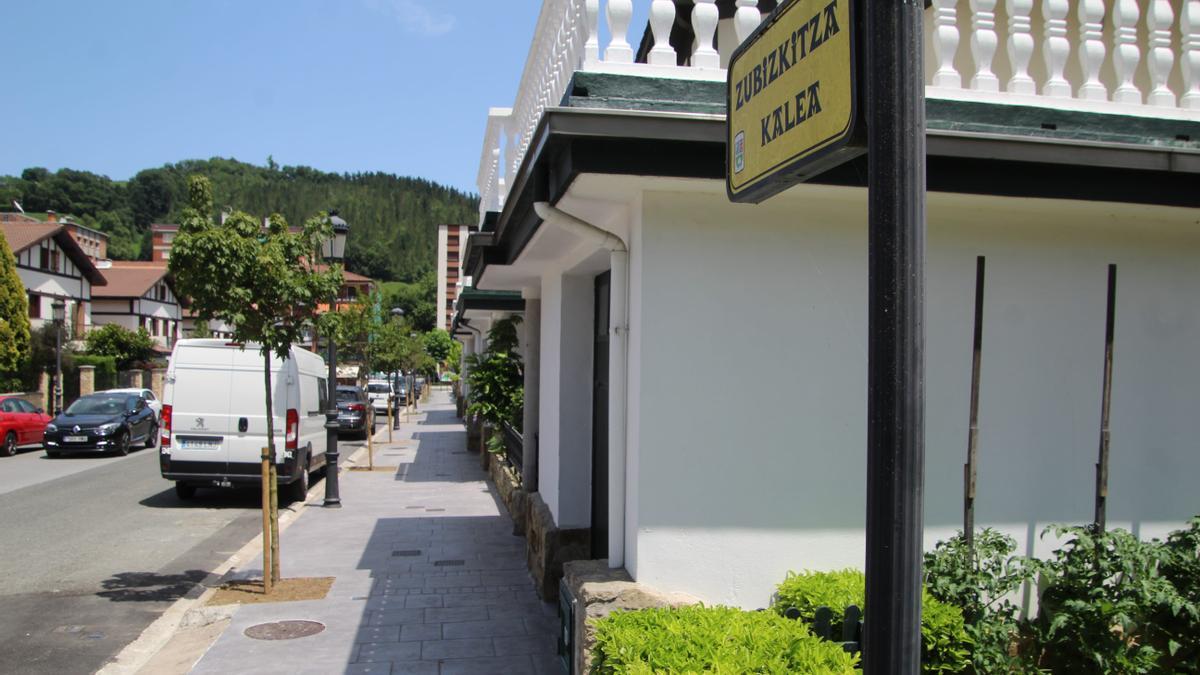 Calle Zubizkitza de Lazkao.