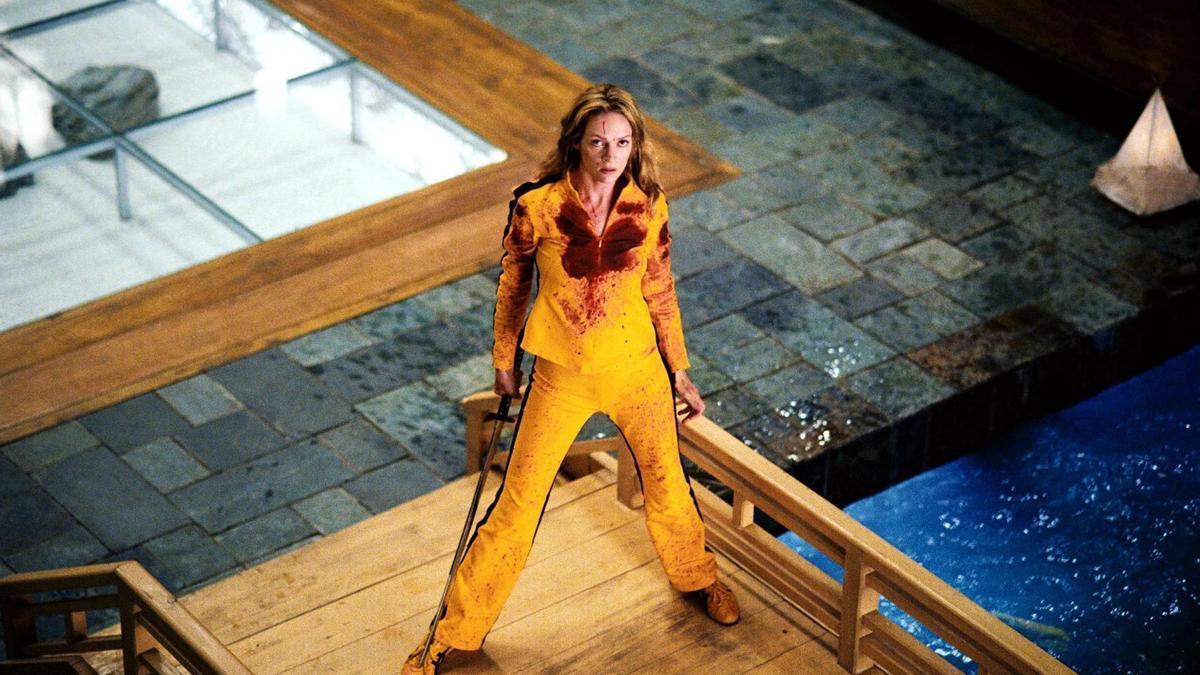 La actriz Uma Thurman en la película "Kill Bill".