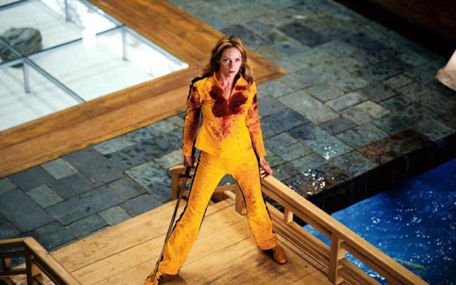 La actriz Uma Thurman en la película "Kill Bill".