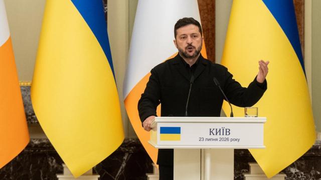 El presidente de Ucrania, Volodímir Zelenski,
