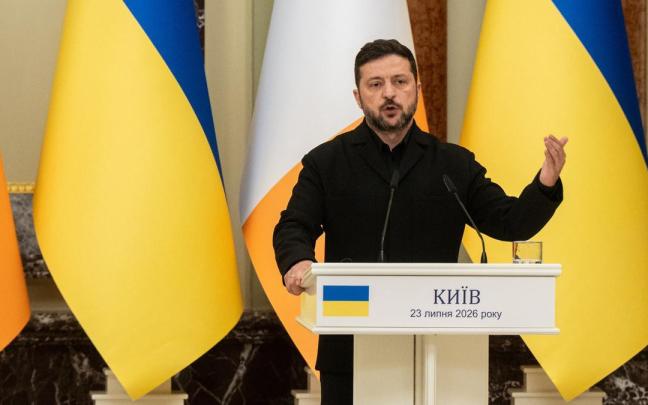 El presidente de Ucrania, Volodímir Zelenski,