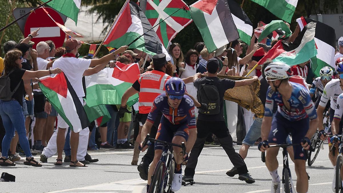 Protesta contra el genocidio de Israel y en favor de Palestina.