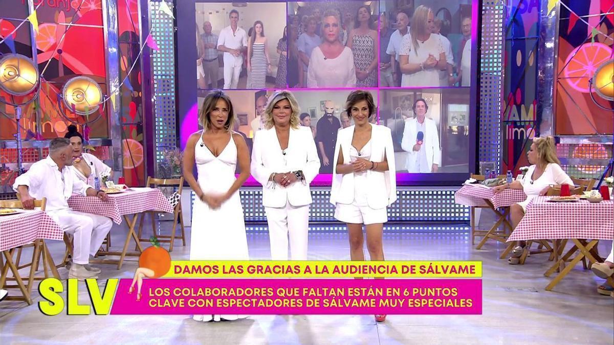 Un momento del último programa de 'Sálvame'.