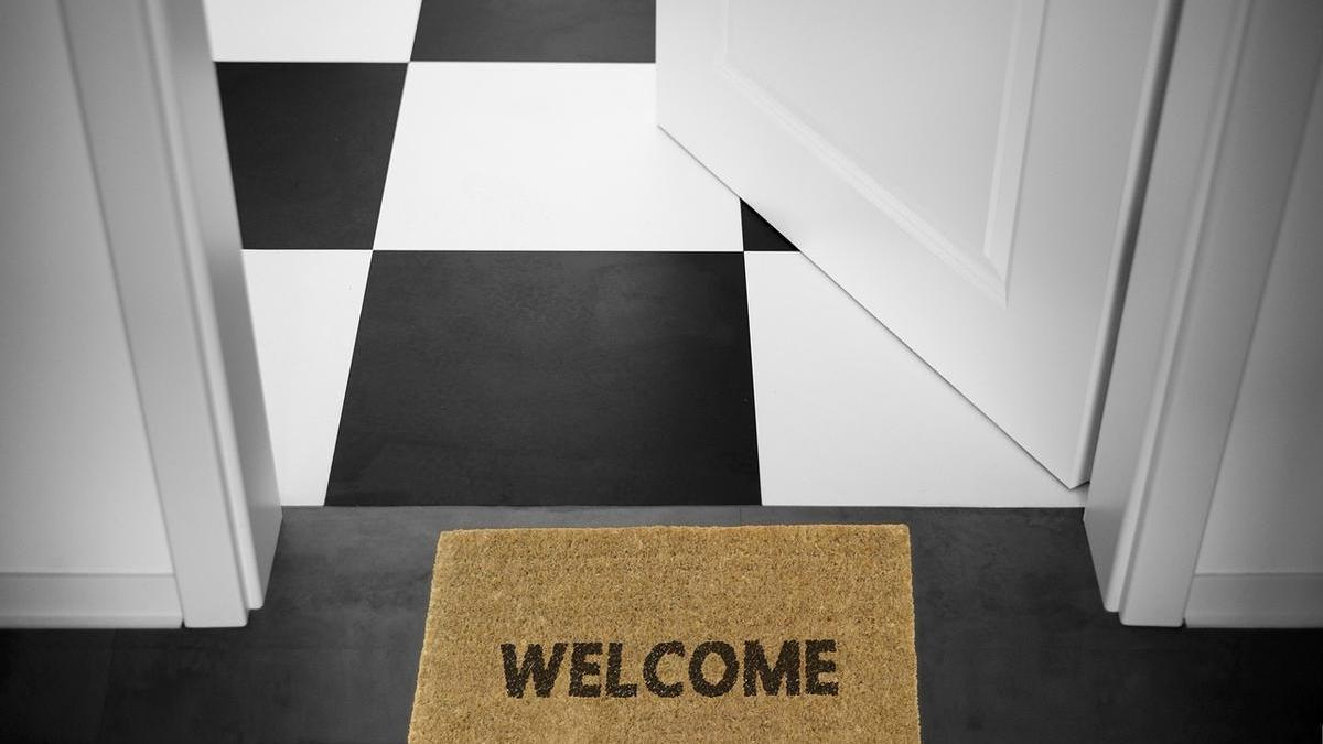 Imagen del felpudo de una vivienda