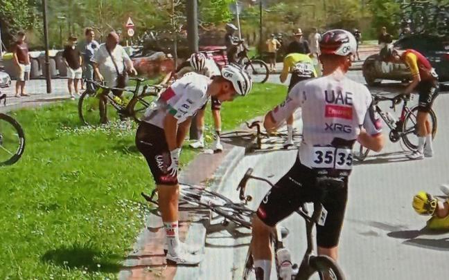 Isaac del Toro, tras la caída.