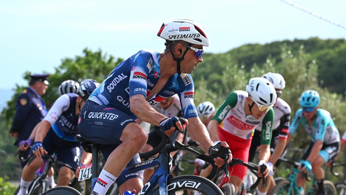 Mikel Landa, durante la primera etapa del Giro.
