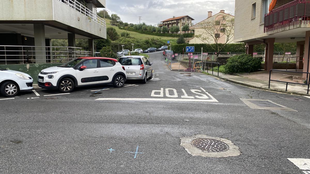 Zona de Larretxo, que sufrirá cambios por el nuevo ascensor.