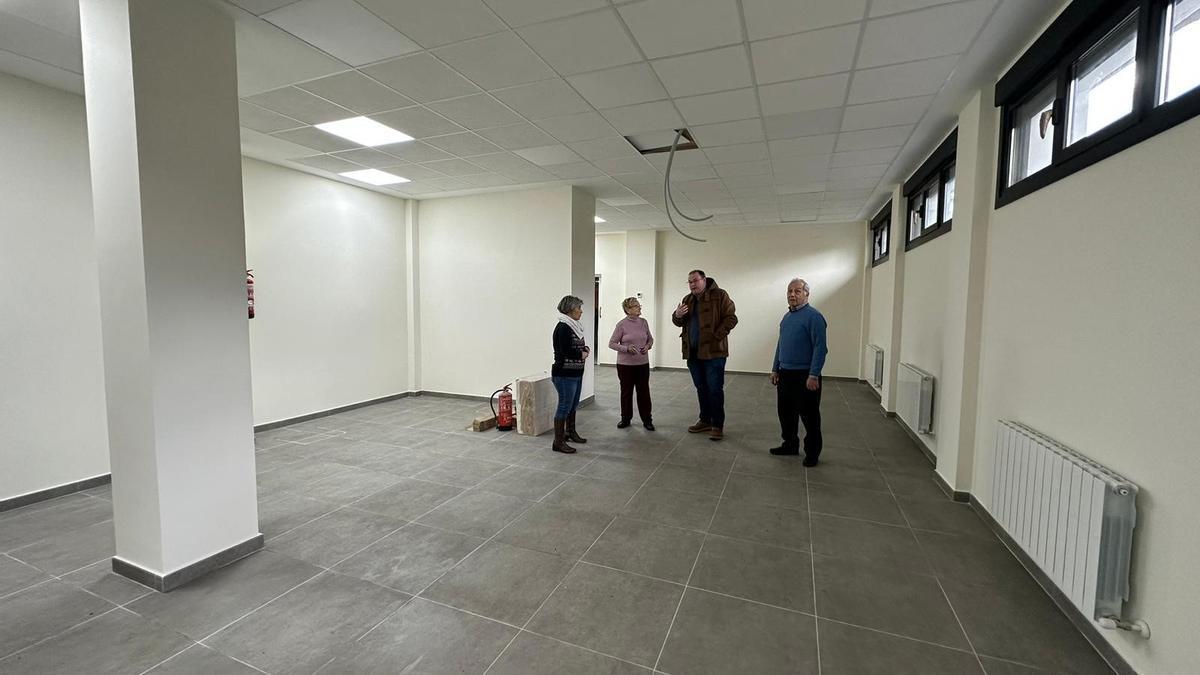 Interior del Club de jubilados San Rokezar de Laudio tras una anterior obra